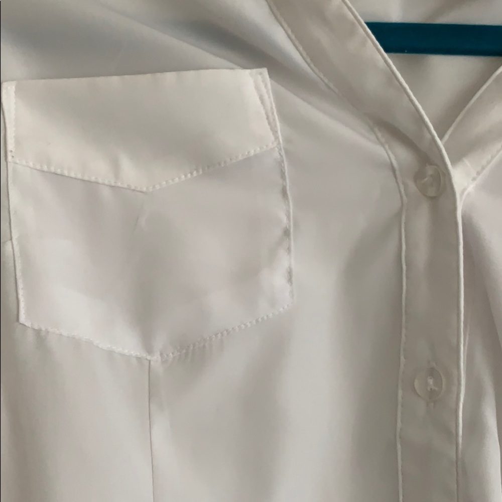 Sheer white button down - Picture 4 of 4